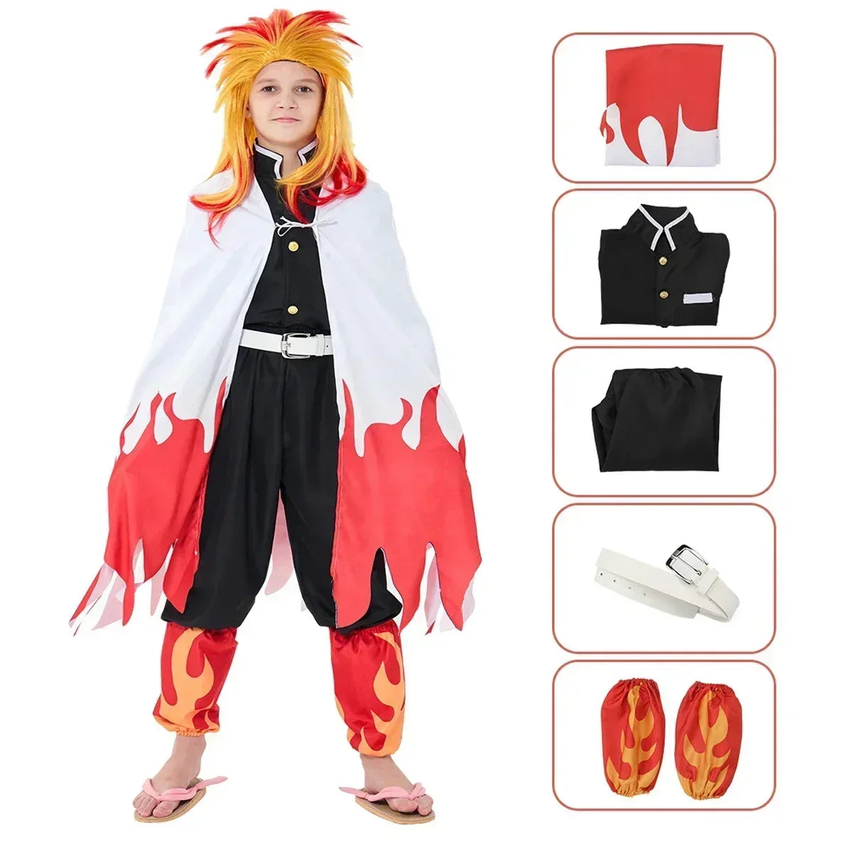 Anime Kimetsu No Yaiba Kamado Nezuko Cosplay Kostuum Kimono Demon Slayer Cosplay Pruiken Haren Halloween Carnaval Vrouwen Outfit