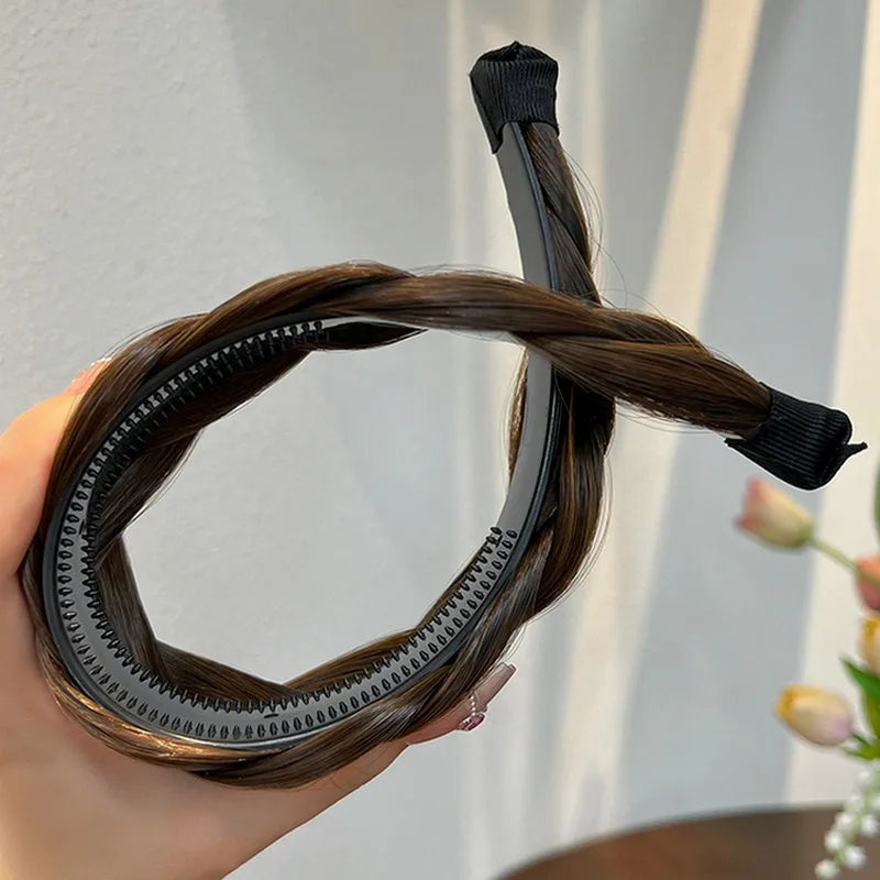 Synthetic Braided Headband for Women
