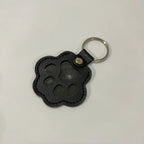 Dog Hair Collector Keychain Leather Pet Memorial Keepsake for Dogs and Cats, Fur Storage Pendant Charm Gift Keychain