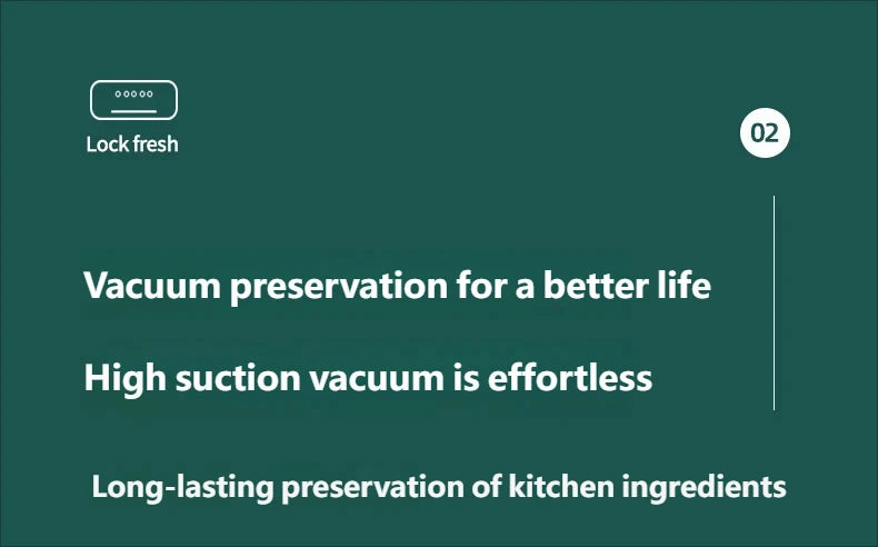 HomeFish Food Vacuum Sealing Machine – Compact Kitchen Food Preservation Sealer