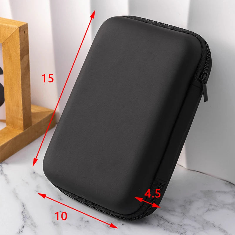 Portable Mini Hard Shell Electronics Organizer Case