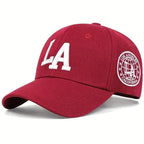 Unisex LA Embroidery Snapback Baseball Cap for Casual Outdoor Style