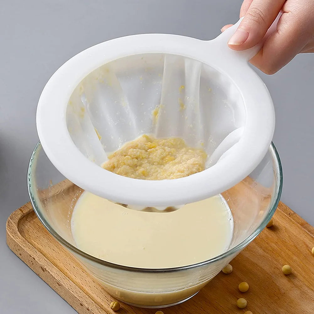 Ultra Fine Nylon Mesh Strainer Spoon for Coffee Tea and Juice Filter