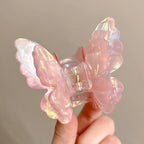 AWAYTR Fairy Butterfly Hair Claw Acetate Crab Hair Clip Sweet Princess Shark Clip for Women Girl Hairpin Hair Accessories
