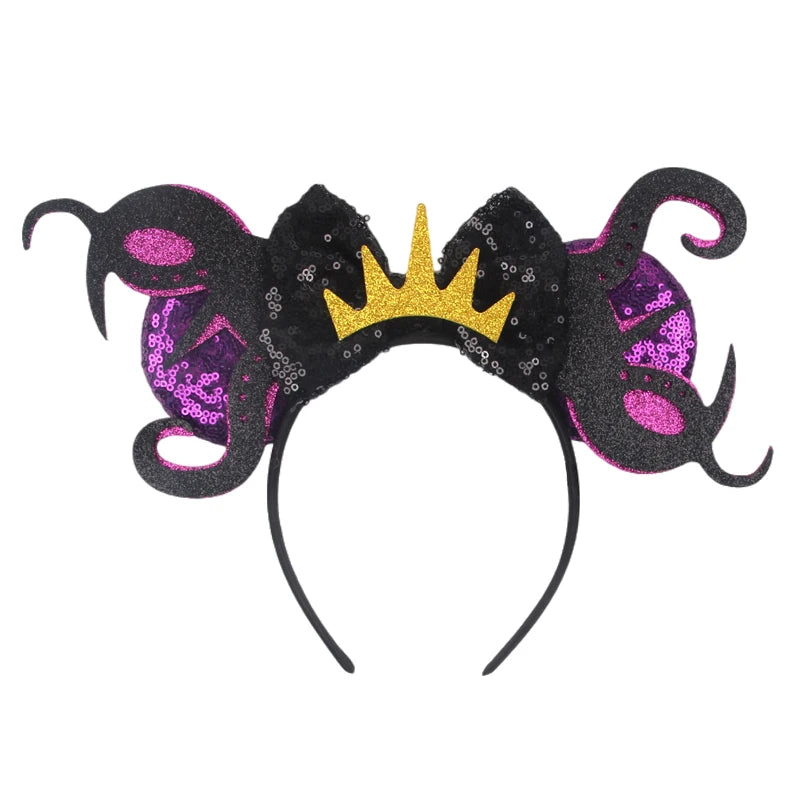 Sequin Mouse Ears Bow Headband for Women & Girls