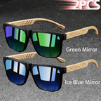 Vintage Square Polarized UV400 Sunglasses for Men & Women