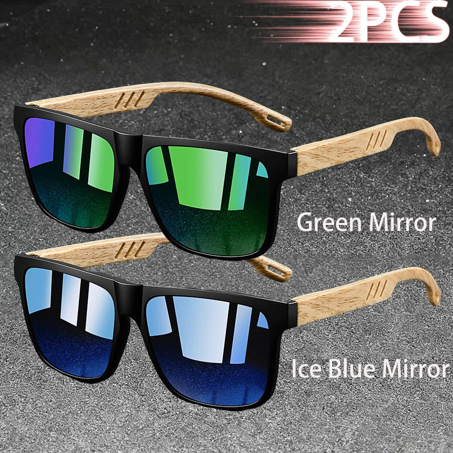 Vintage Square Polarized UV400 Sunglasses for Men & Women