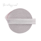 BRISTLEGRASS 2 5 10 Yard 5/8" 15mm Solid FOE Shiny Fold Over Elastic Spandex Satin Band Hair Tie Headband Dress Sewing Lace Trim