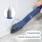 Effective Cleaning Brush for Corners and Gaps - 2-in-1 Multipurpose Bathroom and Floor Tiles Cleaning Brush