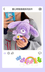 Care Bears Rabbit Hat Plush Keychain Rainbow Bear Bag Charm Gift