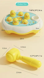 Montessori Duck Frog Pig Hammer Puzzle Toy for Toddlers