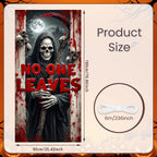72.83x35.43 Inch Halloween Door Banner Polyester Ghost Hospital Scary Head Scene Decoration Halloween Party Supplies Photography
