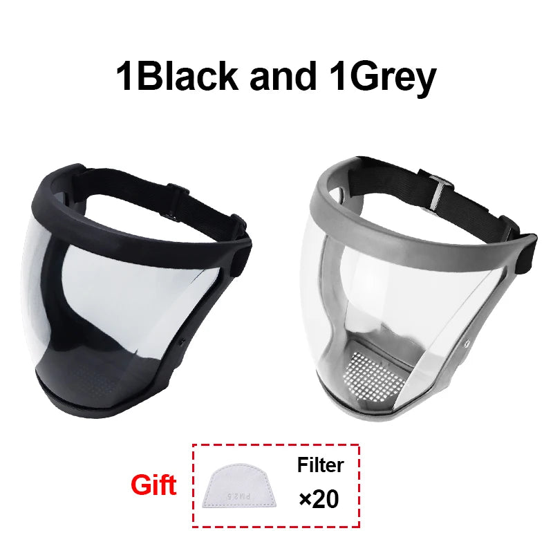 Transparent Kitchen Face Shield Anti-Fog Protective Visor for Cooking