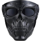 Windproof Full Face Skull Mask – Colored Goggles , Skeleton Design, Perfect for Halloween , Day of the Dead , Cosplay
