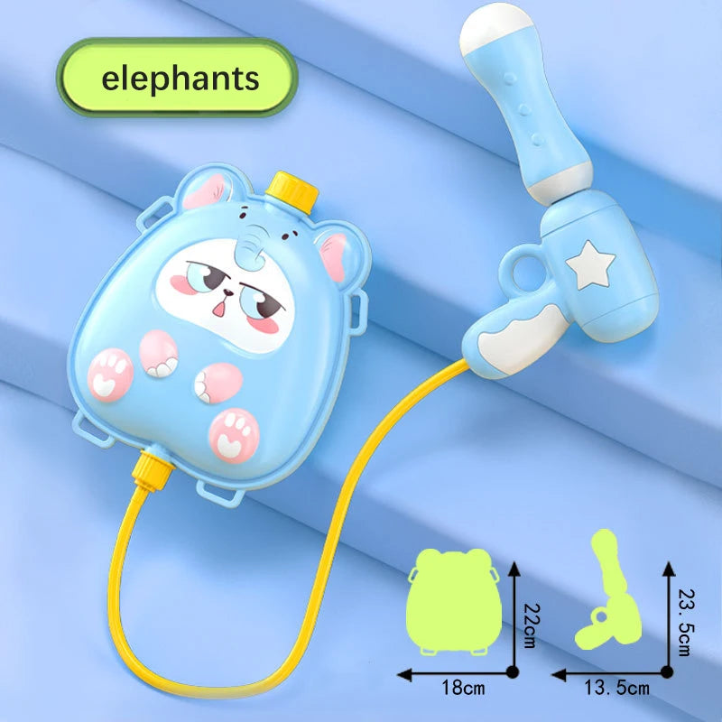 Cartoon Backpack Water Gun for Kids Summer Outdoor Water Play Toy