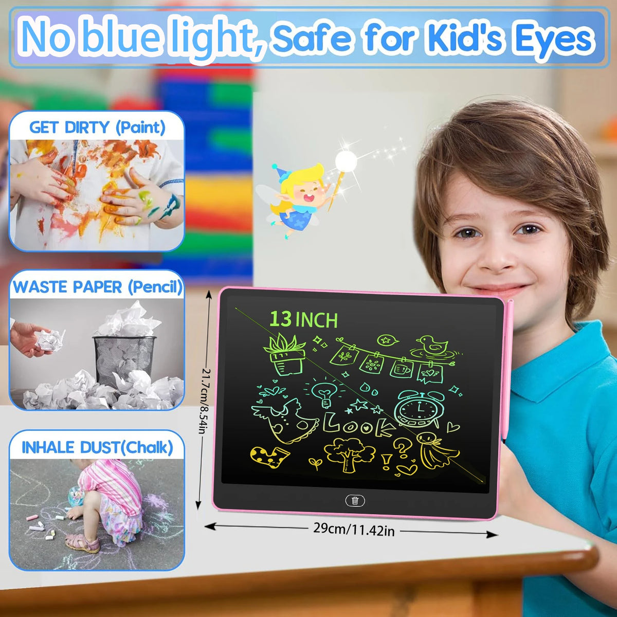 LCD Writing Tablet for Kids – Drawing & Educational Board