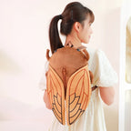 45CM Cartoon Cicada Beetle Plush Backpack Soft Stuffed Toy