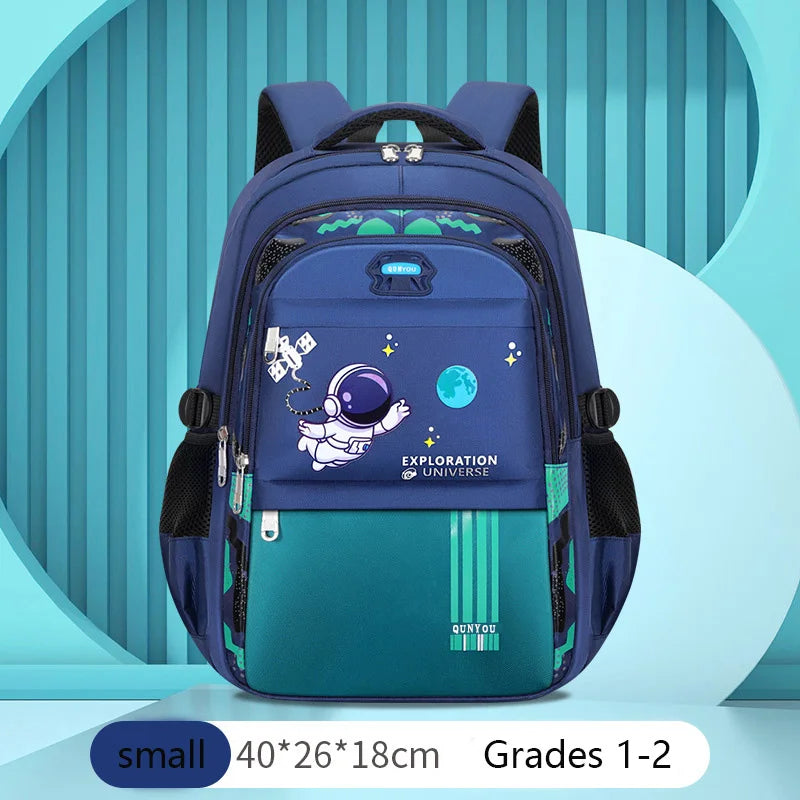 Kids Astronaut Waterproof School Backpack