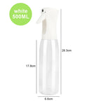 200/300/500ml Refillable Spray Bottle Ultra Fine Water Mist Sprayer for Skin Care Travel Separate Bottles Salons Barber Tools
