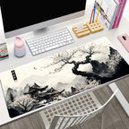 Landscape ink painting Mouse Pad Desk Pad Mouse Mat Game Mouse pad Gift Mouse Pad Anti-Slip Rubber Base Extended Keyboard Pad