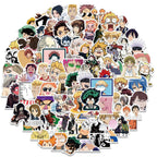 300Pcs Mix Anime Stickers for Kids Onepiece JujutsuKaisen DragonBall Sticker DIY Car Wall Cool Cartoon Decals Waterproof Toy