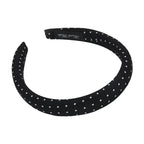 Retro Satin Polka Dot Sponge Headband for Women