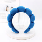 Velvet Sponge Spa Headband for Face Washing & Skincare