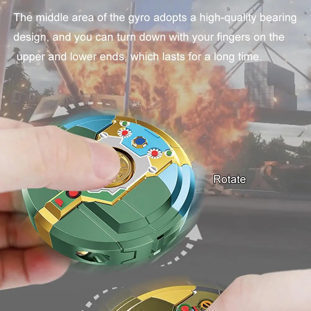 Creative Robot Transforming Fidget Spinner Stress Relief Toy