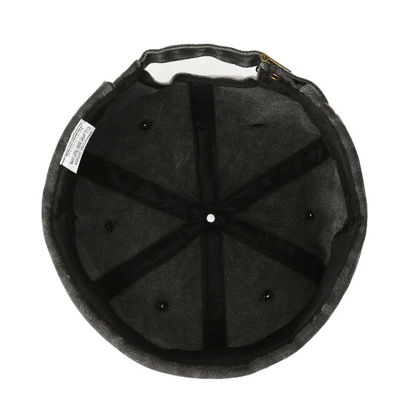 Street Style Washed Hip Hop Baseball Cap for Everyday Casual Wear