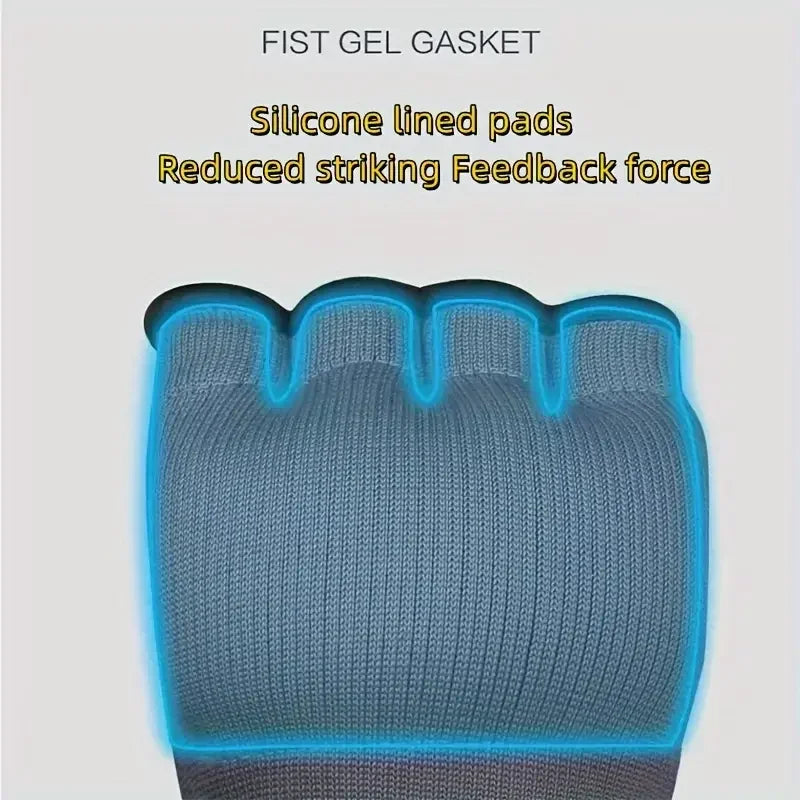 MMA Half Finger Gel Boxing Inner Gloves with Wrist Support