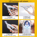 Professional Pet Nail Clipper Scissors With LED Light Cat Dog Nail Clippers Tool Scissors Nail Toeclaw Cutter Scissors Pet Suppl
