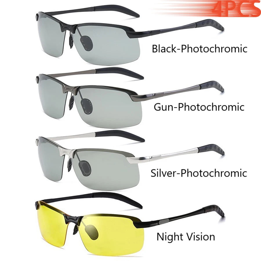 Photochromic Polarized UV400 Driving Sunglasses for Men