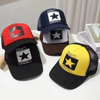 Breathable Mesh Snapback Baseball Cap for Casual Outdoor Style