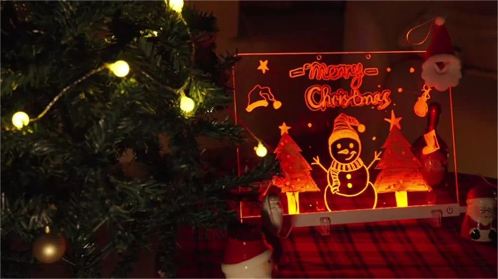 LED Drawing Board for Kids – Light Up Erasable Memo Board