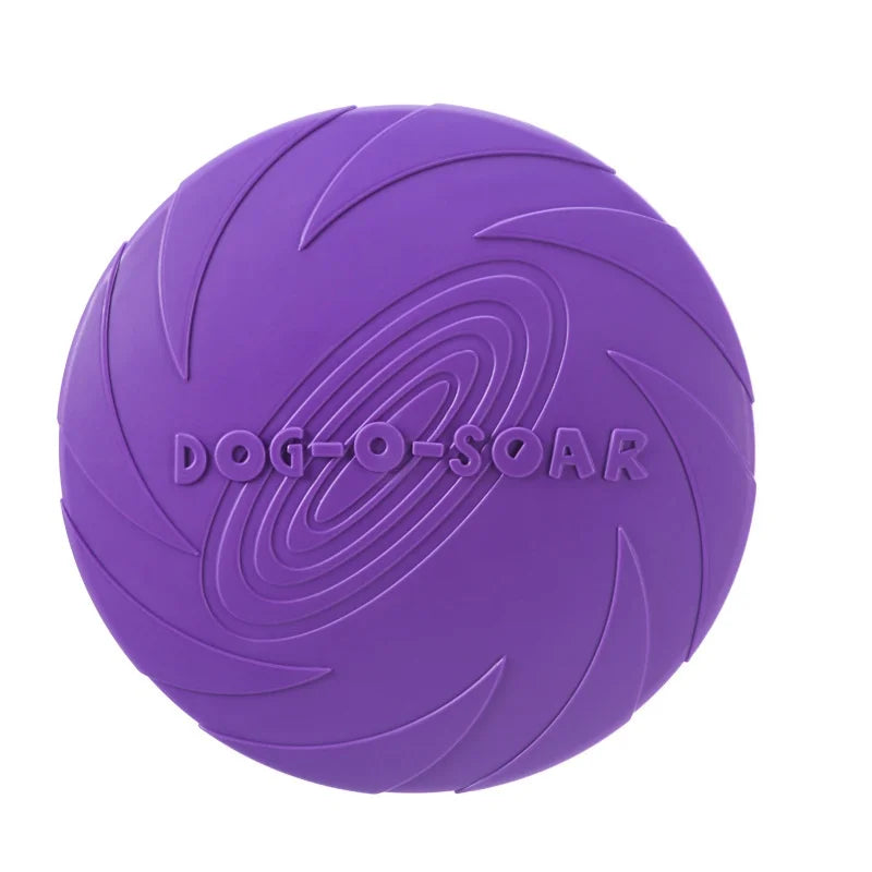 Silicone Flying Disc Dog Toy for Interactive Fetch and Training