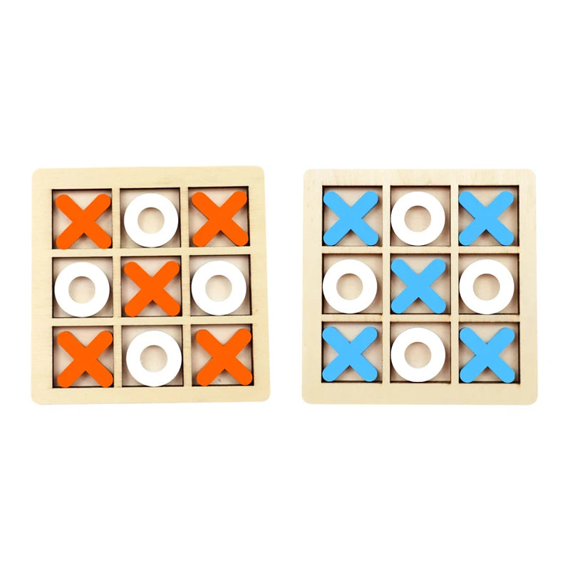 Montessori Wooden Mini Chess Brain Training Puzzle Toy for Kids