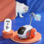 Smart Car Cat Toy Interactive Cat Toy Ball Automatic Rolling Remote Control Toy Car Indoor Cat Accessories Pet Kitten Supplies