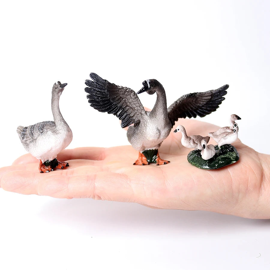 Mini Farm & Wildlife Animal Figurine Set