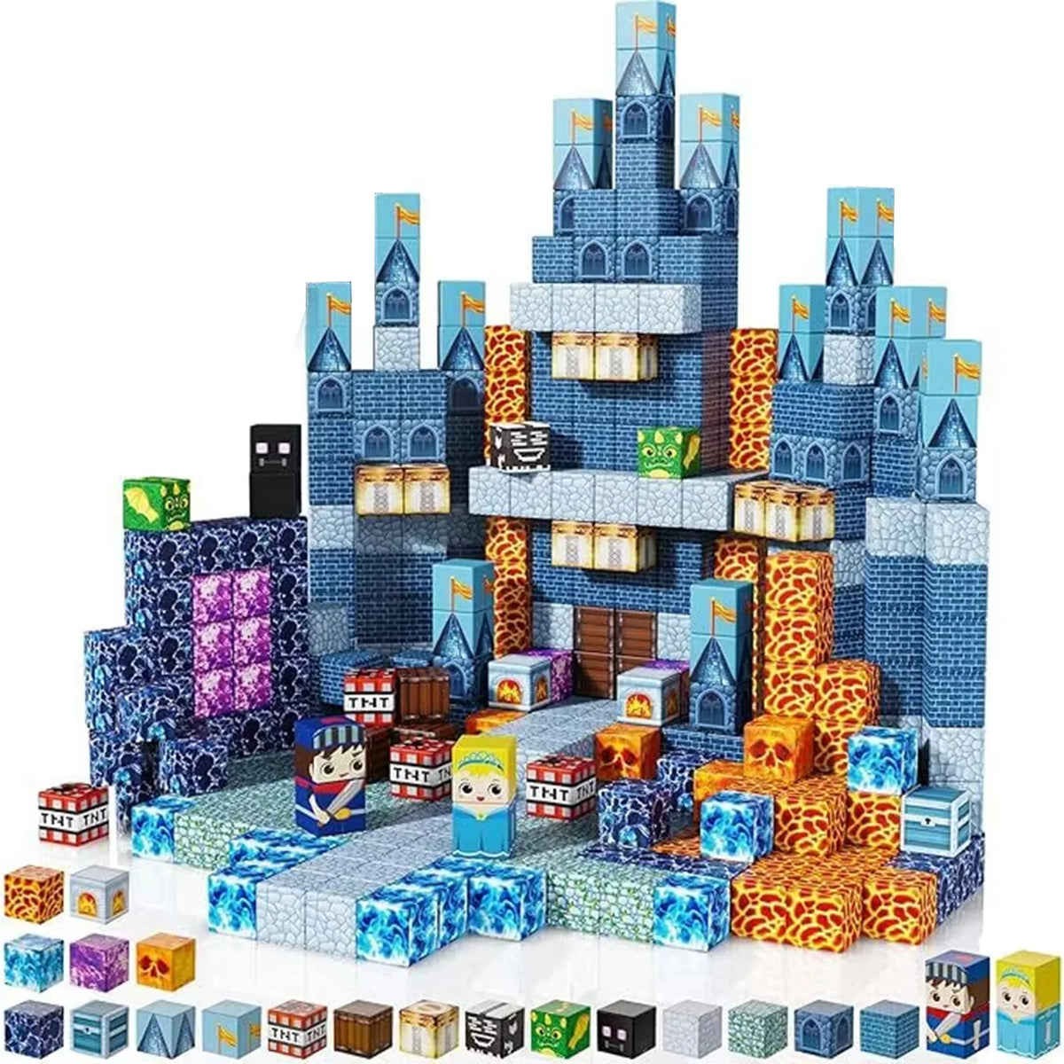 Sensory Montessori Magnetic Stacking Cubes