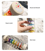 Montessori Wooden Rain Stick Baby Sensory Music Toy
