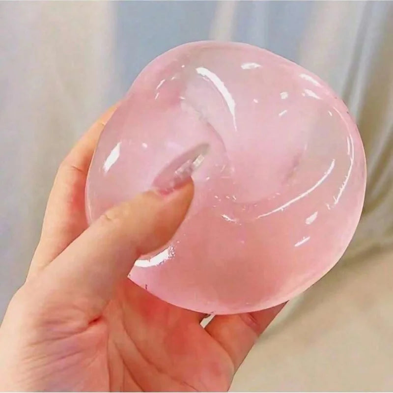 Plush Slow-Return Coconut Oil Handmade Squeeze Ball,Decompression Squeeze,6cm Round Malt Stress Relief Toy,Parties, Birthdays