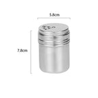 Stainless Steel Seasoning Jar with Rotating Lid for Salt and Spices
