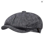 Retro Newsboy Octagonal Beret Cap for Classic Casual Style