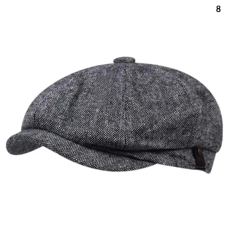 Retro Newsboy Octagonal Beret Cap for Classic Casual Style