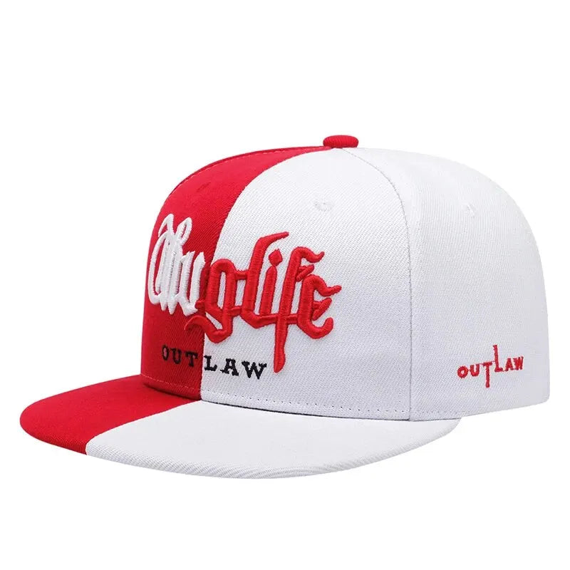 Thug Life Embroidery Snapback Baseball Cap for Streetwear Style