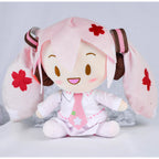 Cartoon 20cm Hatsune Miku Plush Doll Toy Anime sakura Miku snow Miku Character Kawaii Sitting posture Fufu Kids Christmas Gift