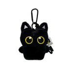 Cute Cartoon Black Cat Plush Keychain Kawaii Bag Charm