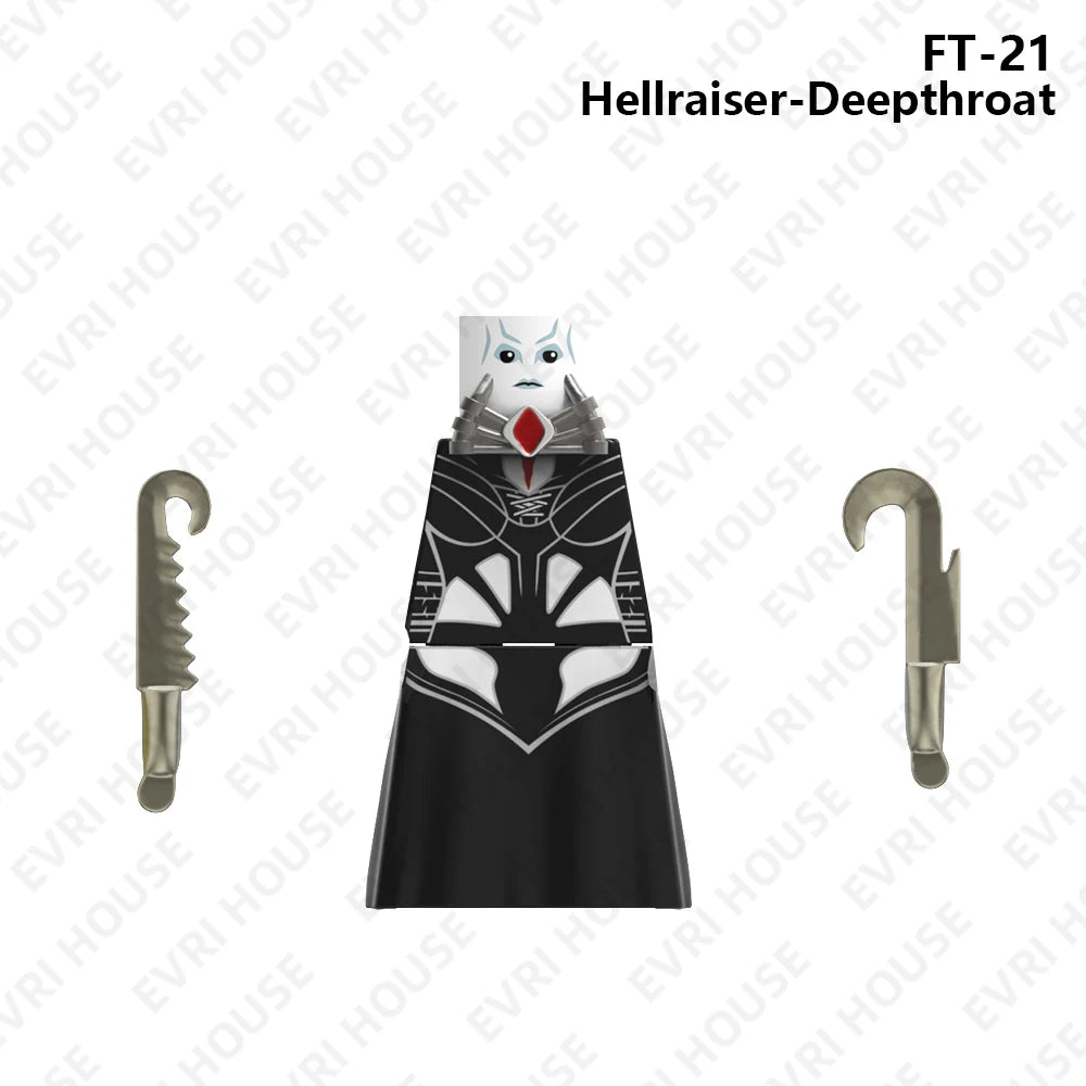 Horror Movie Hellraiser Mini Bricks Action Figures Building Block Dolls Accessory Toys For Children FT20-23