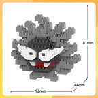 DIY Pokemon Blocks Small Cartoon Mini Building Block Pikachu Charizard Eevee Mewtwo Anime Assemble Action Model Dolls Toys