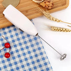 Handheld Electric Milk Frother – Mini Battery Powered Coffee & Egg Beater